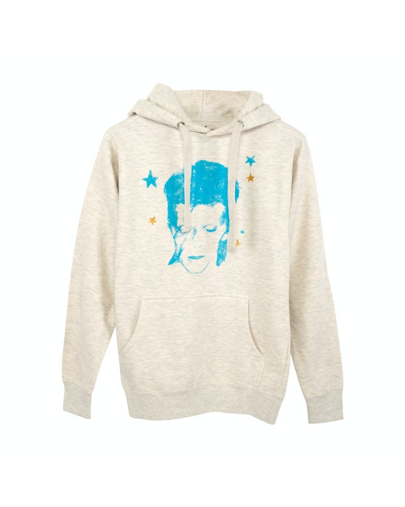 David Bowie Bowie Aladdin Sane White Hoodie $18.40 Sweatshirts