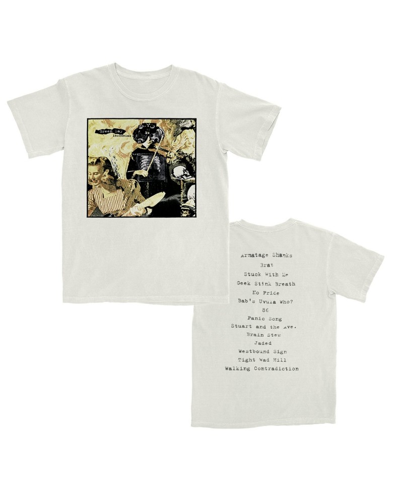 Green Day Vintage Insomniac Cover T-Shirt $9.00 Shirts