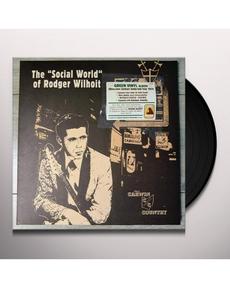 Rodger Wilhoit SOCIAL WORLD OF RODGER WILHOIT (GREEN VINYL) Vinyl Record $9.60 Vinyl