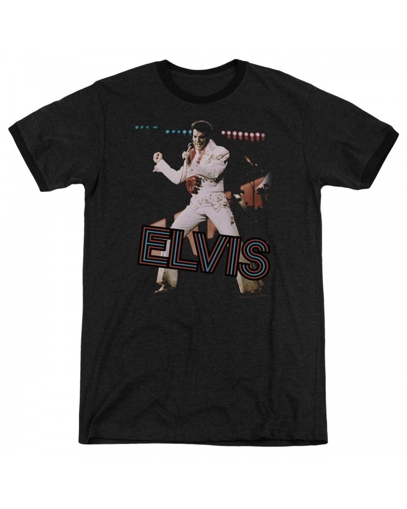 Elvis Presley Shirt | HIT THE LIGHTS Premium Ringer Tee $9.68 Shirts