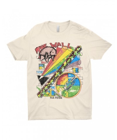 Pink Floyd T-Shirt | The Wall U.S. Tour Sketch Distressed Shirt $11.98 Shirts