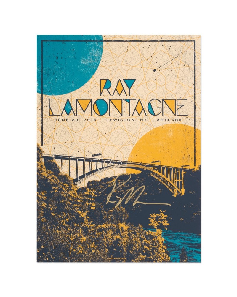 Ray LaMontagne The Ouroboros Tour 2016 - Lewiston NY Poster $13.50 Decor