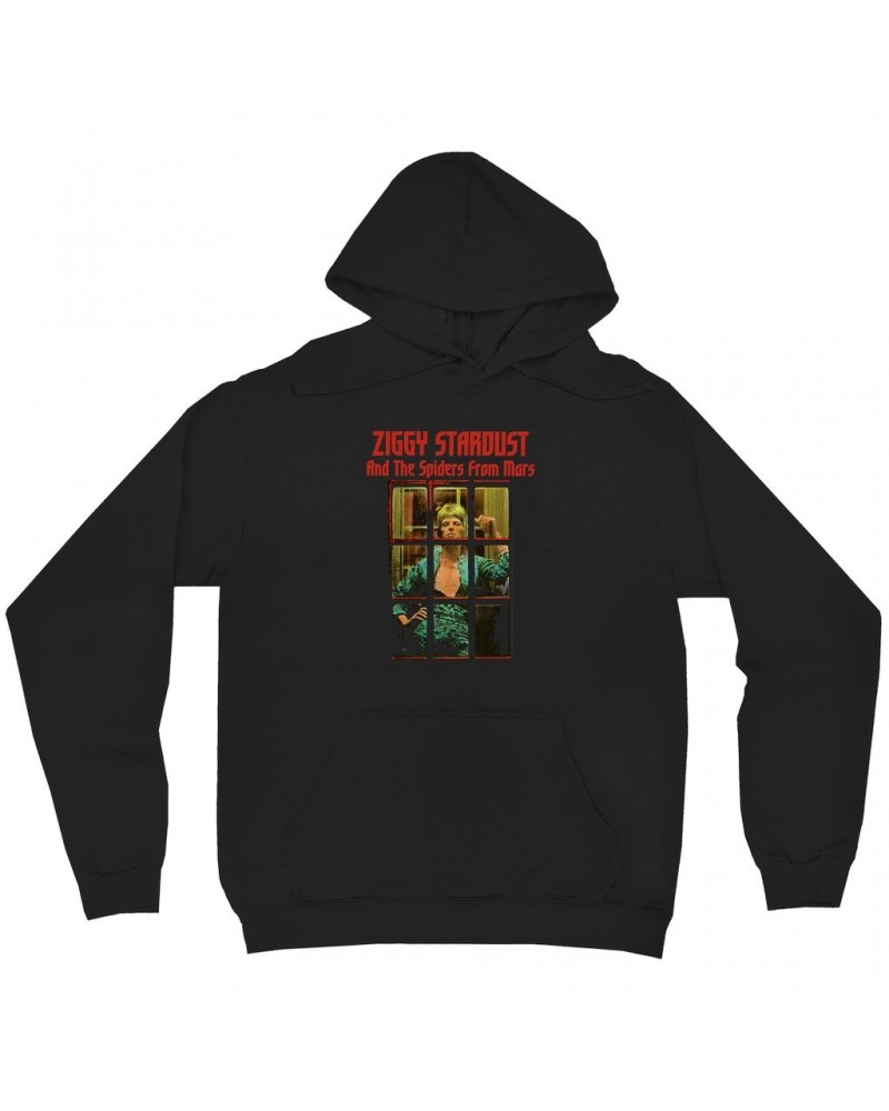 David Bowie Hoodie | Ziggy Stardust And The Spiders From Mars Photo Hoodie $18.38 Sweatshirts