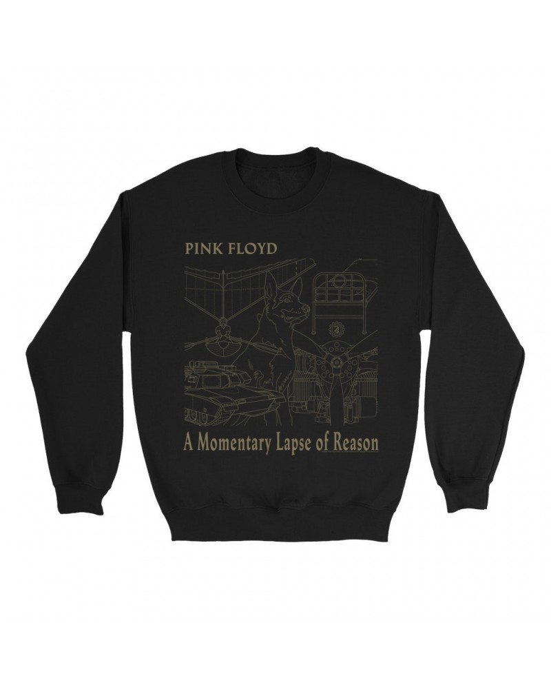 Pink Floyd Sweatshirt | A Momentary Lapse of Reason Schematic Sweatshirt $13.28 Sweatshirts