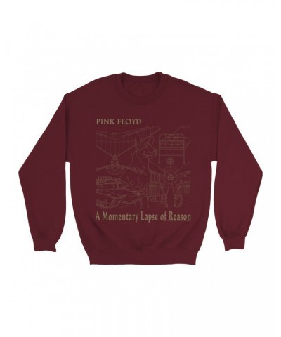 Pink Floyd Sweatshirt | A Momentary Lapse of Reason Schematic Sweatshirt $13.28 Sweatshirts