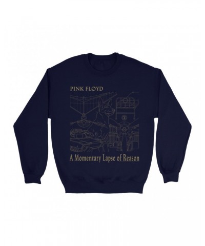 Pink Floyd Sweatshirt | A Momentary Lapse of Reason Schematic Sweatshirt $13.28 Sweatshirts