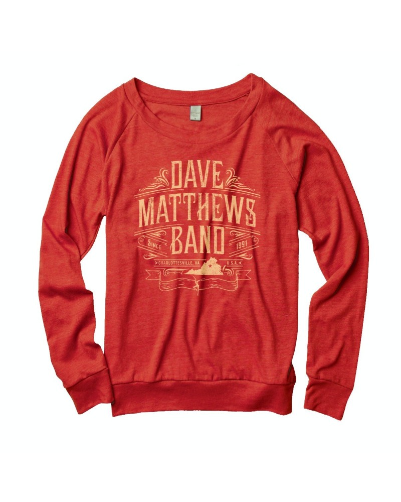 Dave Matthews Band Ladies Slouchy Crewneck Sweatshirt $15.20 Sweatshirts