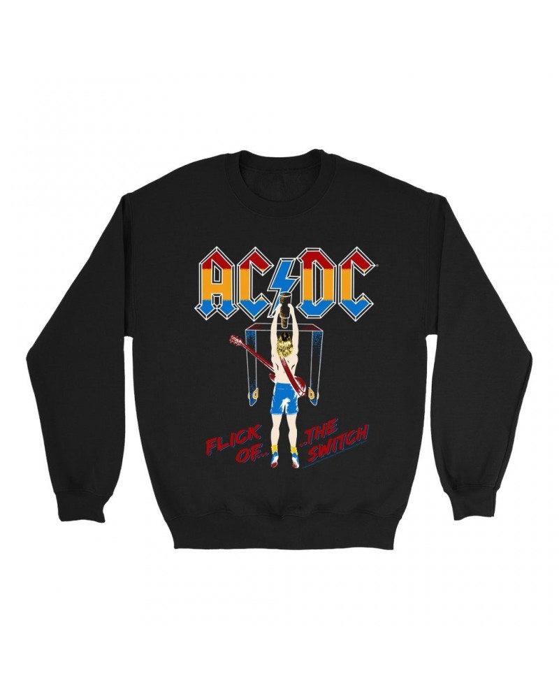 AC/DC Sweatshirt | Colorful Flick Of The Switch Sweatshirt $15.38 Sweatshirts