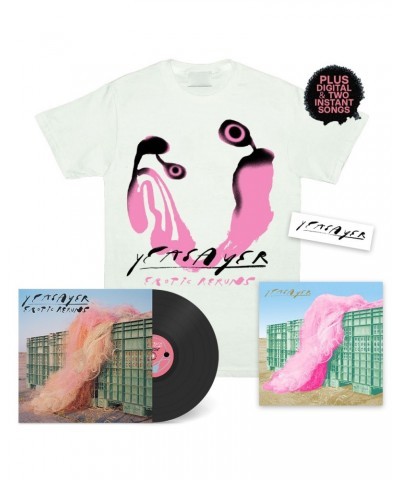 Yeasayer Erotic Reruns Complete (LP + ER Tee + Print + Sticker) Bundle $29.90 Vinyl