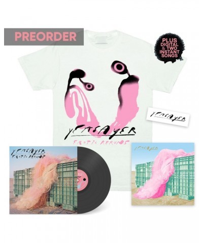 Yeasayer Erotic Reruns Complete (LP + ER Tee + Print + Sticker) Bundle $29.90 Vinyl