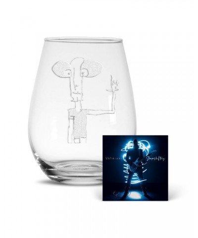 Joe Satriani Shapeshifting Album + Original Artwork Stemless Wine Glass $10.75 Drinkware