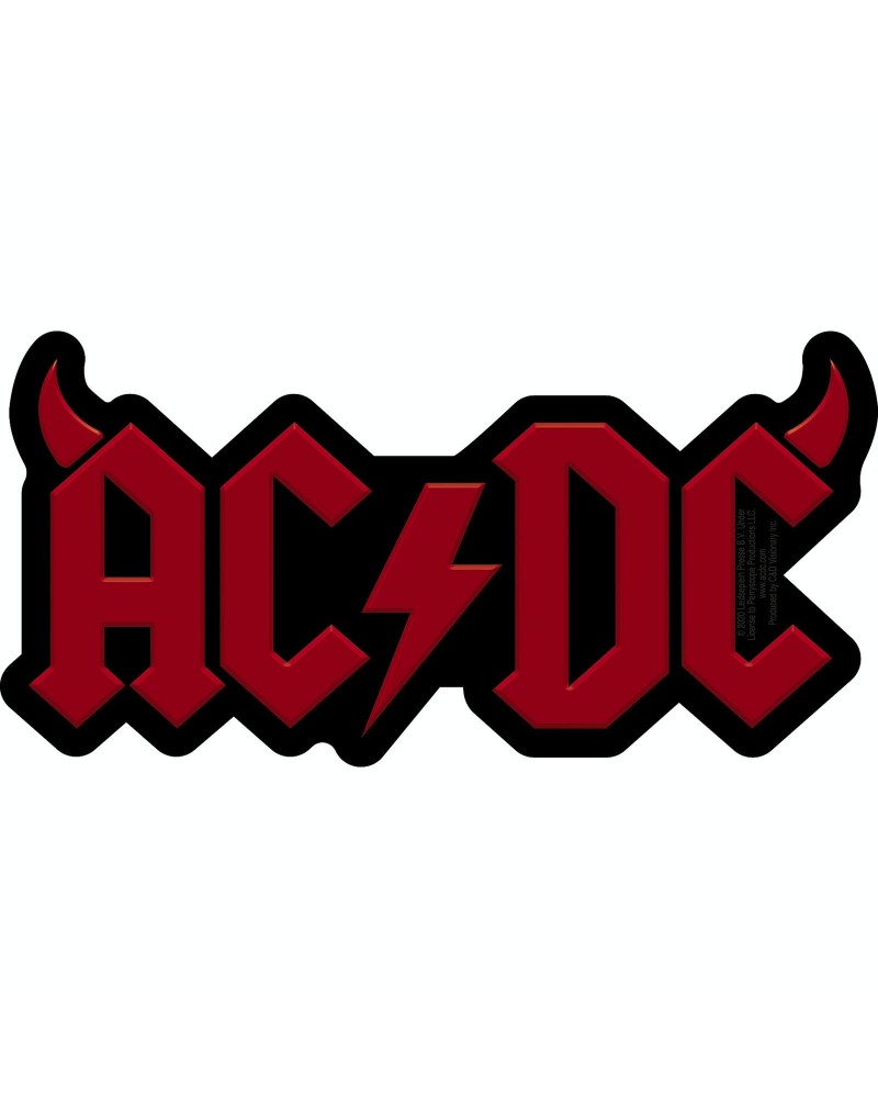 AC/DC Logo w/ Horns 5.75"x2.8" Sticker $0.75 Accessories