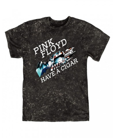 Pink Floyd T-shirt | Have A Cigar Color Album Art Design Mineral Wash Shirt $11.08 Shirts