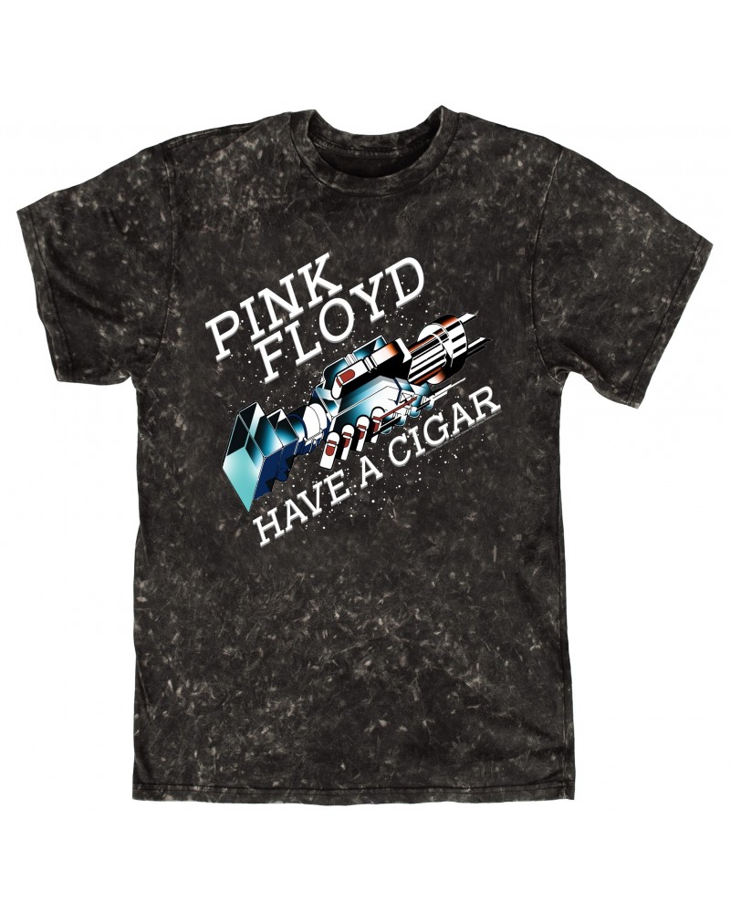 Pink Floyd T-shirt | Have A Cigar Color Album Art Design Mineral Wash Shirt $11.08 Shirts