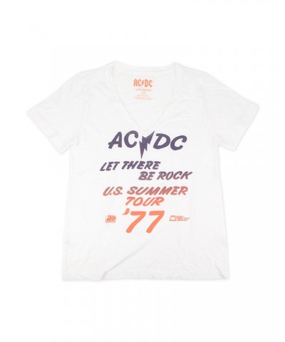 AC/DC Let There Be Rock V-neck Ladies T-Shirt $1.90 Shirts