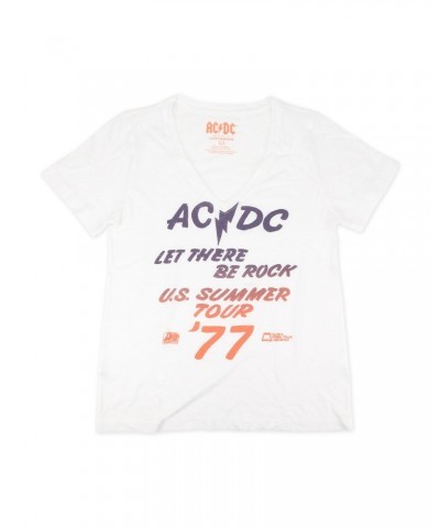 AC/DC Let There Be Rock V-neck Ladies T-Shirt $1.90 Shirts