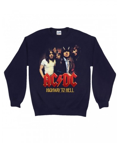 AC/DC Sweatshirt | Highway To Hell Album Cover Art Sweatshirt $11.18 Sweatshirts