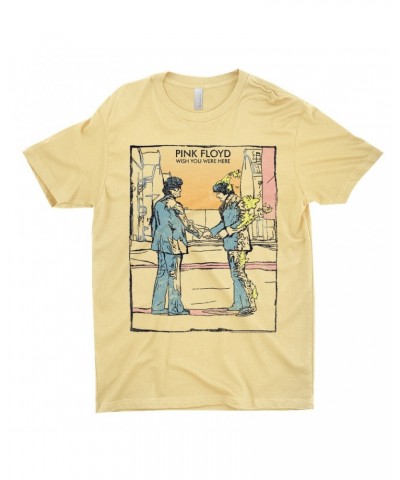 Pink Floyd T-Shirt | Watercolor Wish You Were Here Shirt $11.73 Shirts