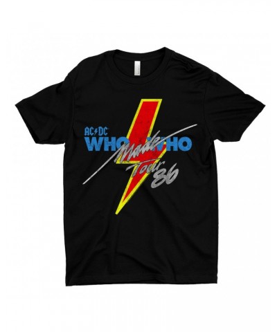 AC/DC T-Shirt | Who Made Who Tour 1986 Shirt $8.48 Shirts