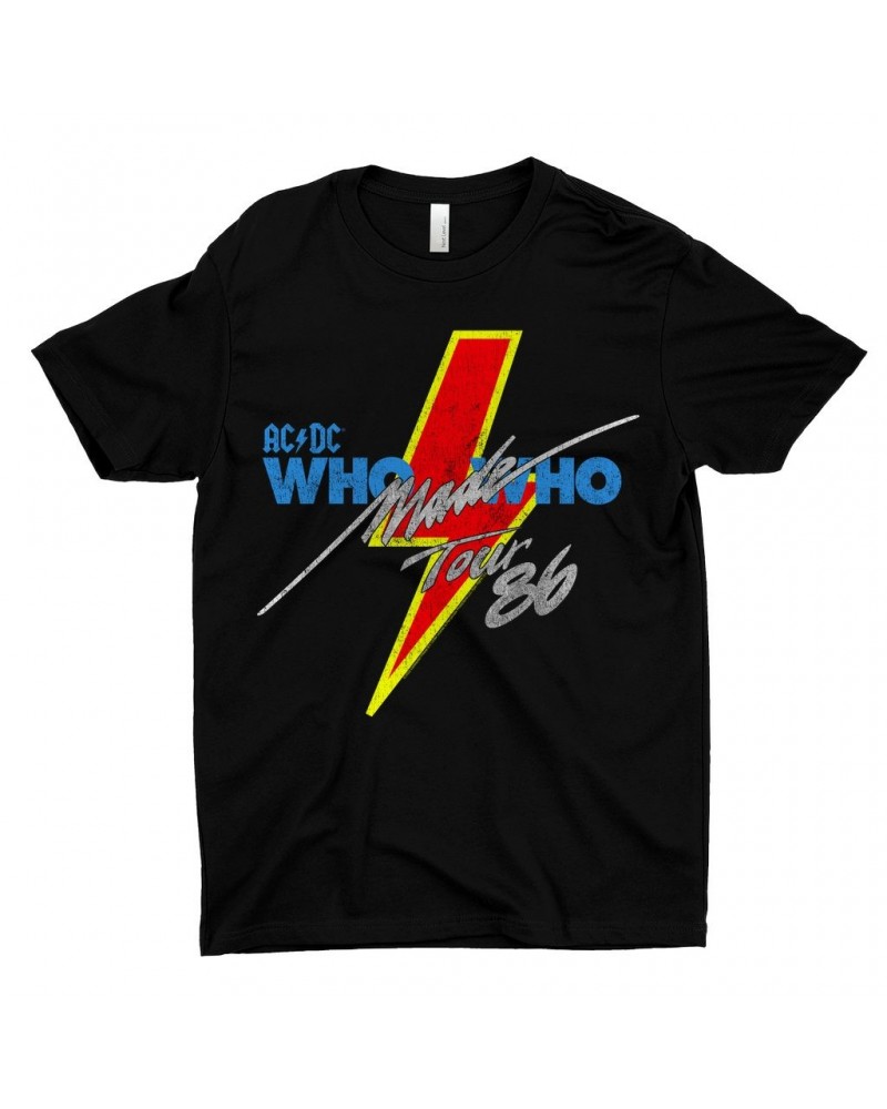 AC/DC T-Shirt | Who Made Who Tour 1986 Shirt $8.48 Shirts