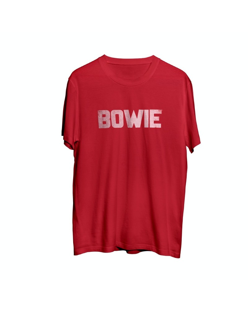 David Bowie Women's Red T-shirt $11.40 Shirts