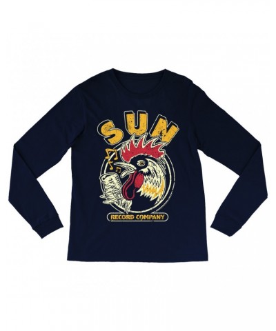 Sun Records Long Sleeve Shirt | Vintage Rooster Record Label Logo Distressed Shirt $11.38 Shirts