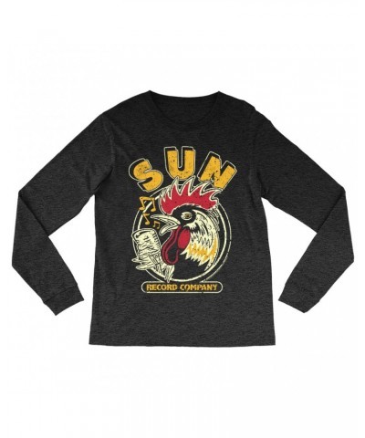 Sun Records Long Sleeve Shirt | Vintage Rooster Record Label Logo Distressed Shirt $11.38 Shirts