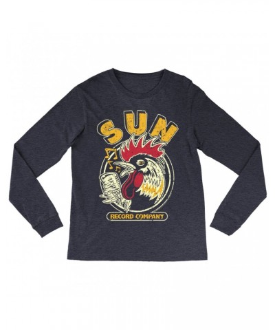 Sun Records Long Sleeve Shirt | Vintage Rooster Record Label Logo Distressed Shirt $11.38 Shirts