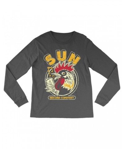 Sun Records Long Sleeve Shirt | Vintage Rooster Record Label Logo Distressed Shirt $11.38 Shirts