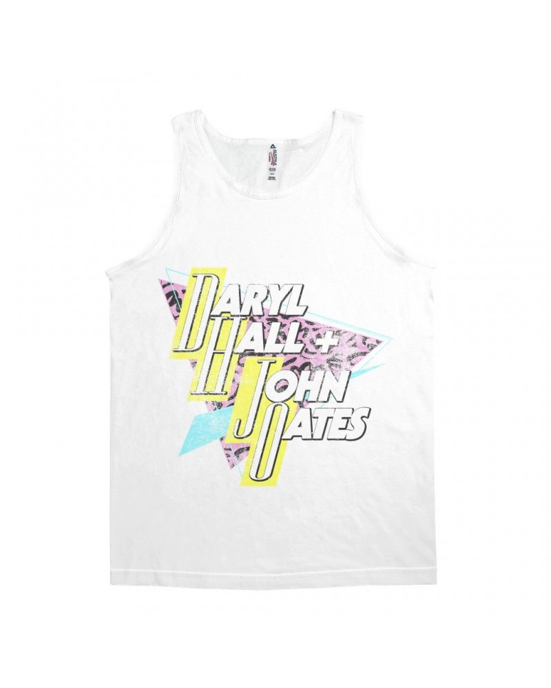 Daryl Hall & John Oates Unisex Tank Top | Retro Triangle Logo Distressed Shirt $9.98 Shirts