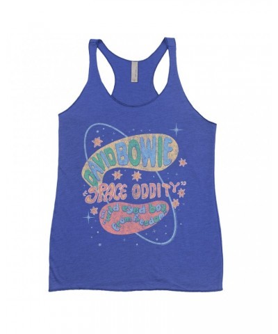 David Bowie Ladies' Tank Top | Pastel Space Oddity Distressed Shirt $10.71 Shirts