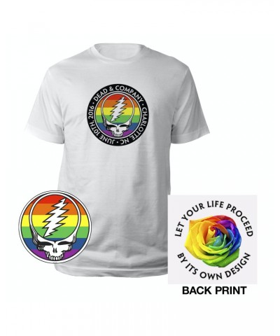 Dead & Company Rainbow Stealie Tee & Sticker Charity Bundle $13.50 Shirts