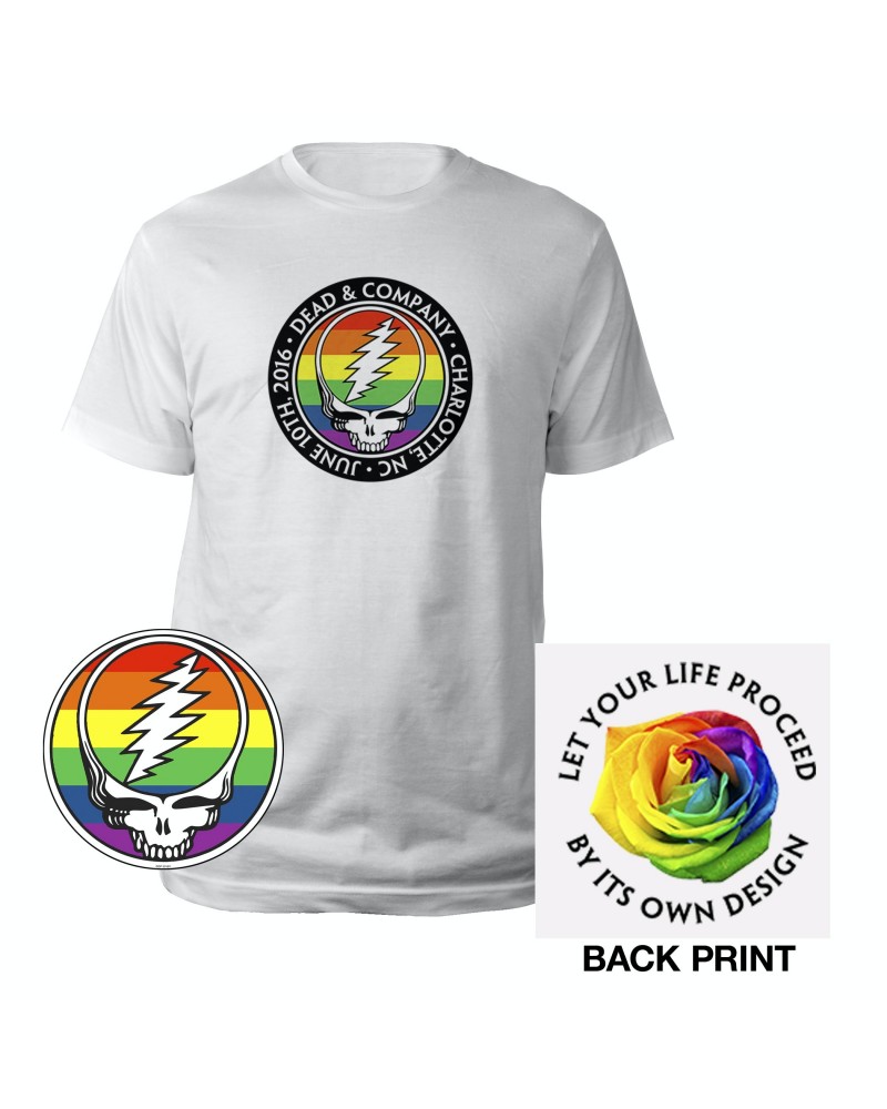 Dead & Company Rainbow Stealie Tee & Sticker Charity Bundle $13.50 Shirts