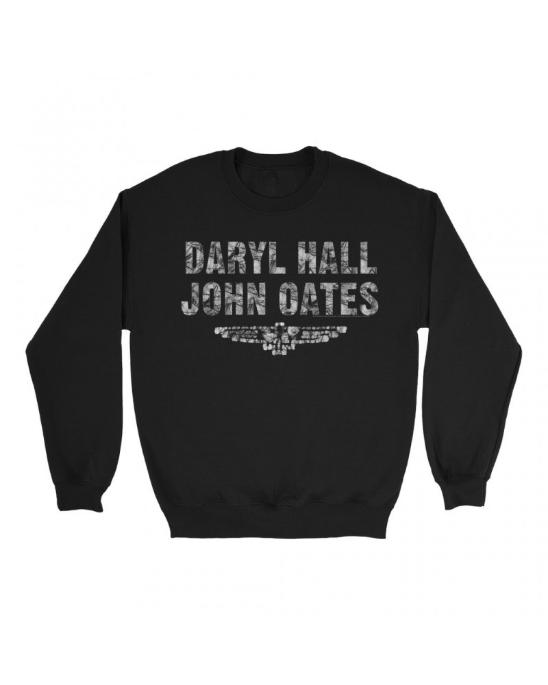 Daryl Hall & John Oates Sweatshirt | Batik Logo Sweatshirt $17.13 Sweatshirts