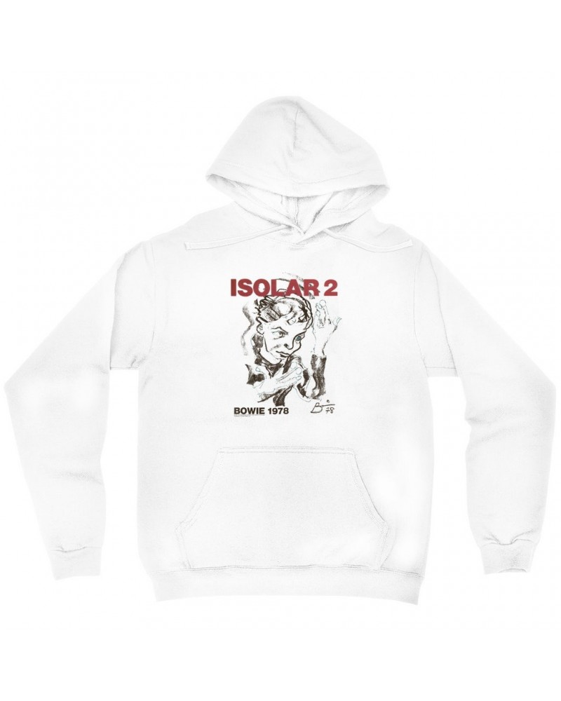 David Bowie Hoodie | Isolar 2 1978 Concert Poster Hoodie $16.38 Sweatshirts