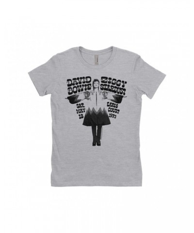 David Bowie Ladies' Boyfriend T-Shirt | 1973 Earl's Court Promotion Shirt $12.23 Shirts