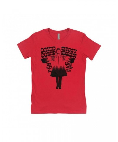 David Bowie Ladies' Boyfriend T-Shirt | 1973 Earl's Court Promotion Shirt $12.23 Shirts