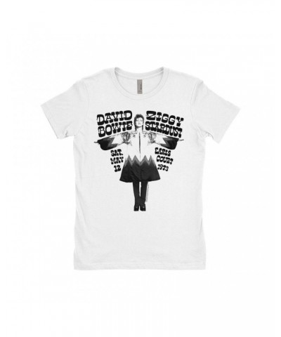 David Bowie Ladies' Boyfriend T-Shirt | 1973 Earl's Court Promotion Shirt $12.23 Shirts