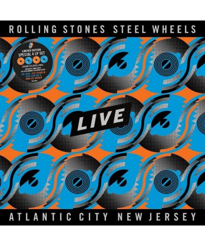 The Rolling Stones STEEL WHEELS LIVE (LIVE FROM ATLANTIC CITY NJ 1989) (4LP/TANGERINE/SKY BLUE VINYL) Vinyl Record $31.20 Vinyl