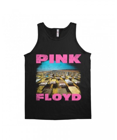 Pink Floyd Unisex Tank Top | Hot Pink Momentary Lapse Beds Distressed Shirt $10.48 Shirts