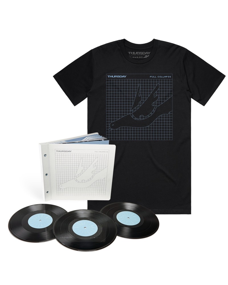 Thursday Full Collapse: 21st Anniversary Edition Bundle (3-10" Box Set + Logo Shirt) $48.00 Shirts