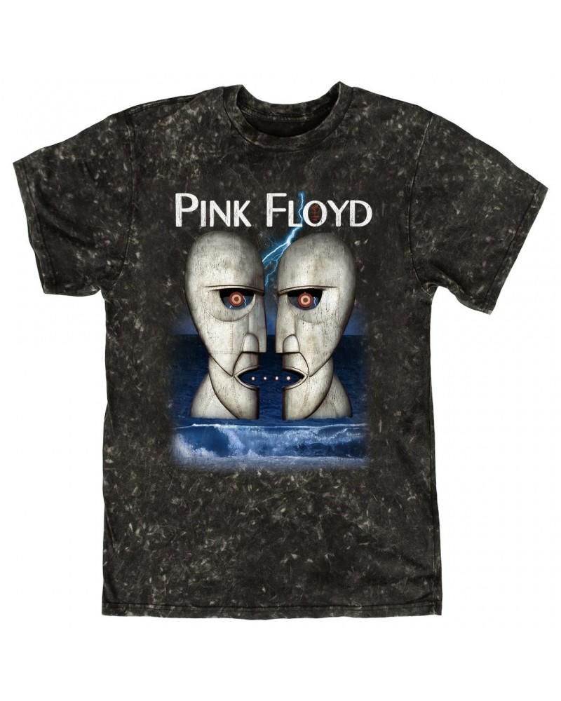 Pink Floyd T-shirt | Division Bell Lightning Storm Mineral Wash Shirt $14.08 Shirts