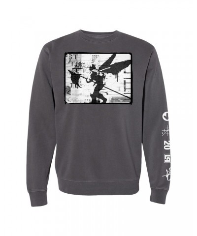 Linkin Park Papercut Pigment Dyed Crewneck Pullover $22.75 Sweatshirts