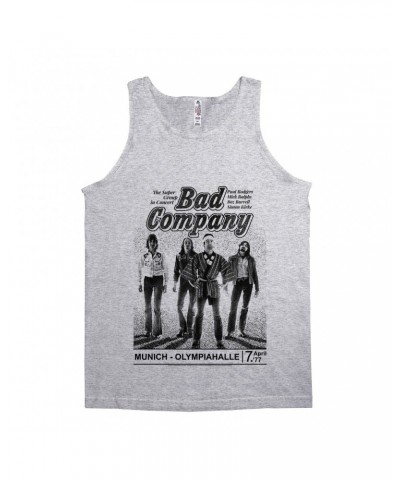 Bad Company Unisex Tank Top | Munich Live In Concert 1977 Shirt $12.23 Shirts