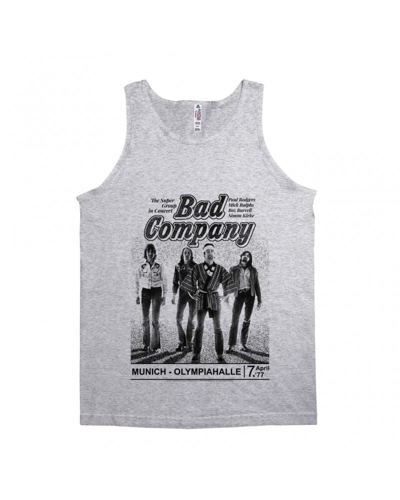 Bad Company Unisex Tank Top | Munich Live In Concert 1977 Shirt $12.23 Shirts