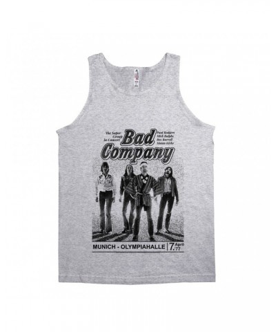 Bad Company Unisex Tank Top | Munich Live In Concert 1977 Shirt $12.23 Shirts