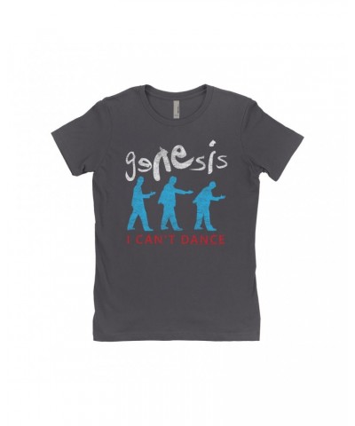 Genesis Ladies' Boyfriend T-Shirt | I Can't Dance Logo Distressed Shirt $12.48 Shirts