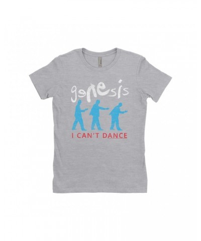 Genesis Ladies' Boyfriend T-Shirt | I Can't Dance Logo Distressed Shirt $12.48 Shirts