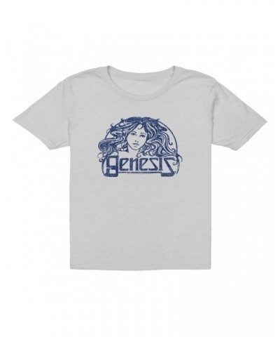 Genesis Kids T-Shirt | Navy Vintage Art Nouveau Logo Distressed Kids T-Shirt $9.73 Kids