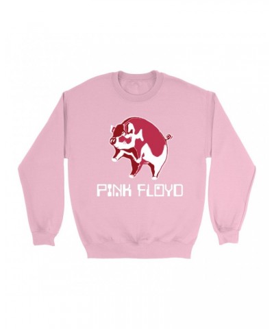 Pink Floyd Bright Colored Sweatshirt | Animals '77 Reissue Design Sweatshirt $15.03 Sweatshirts